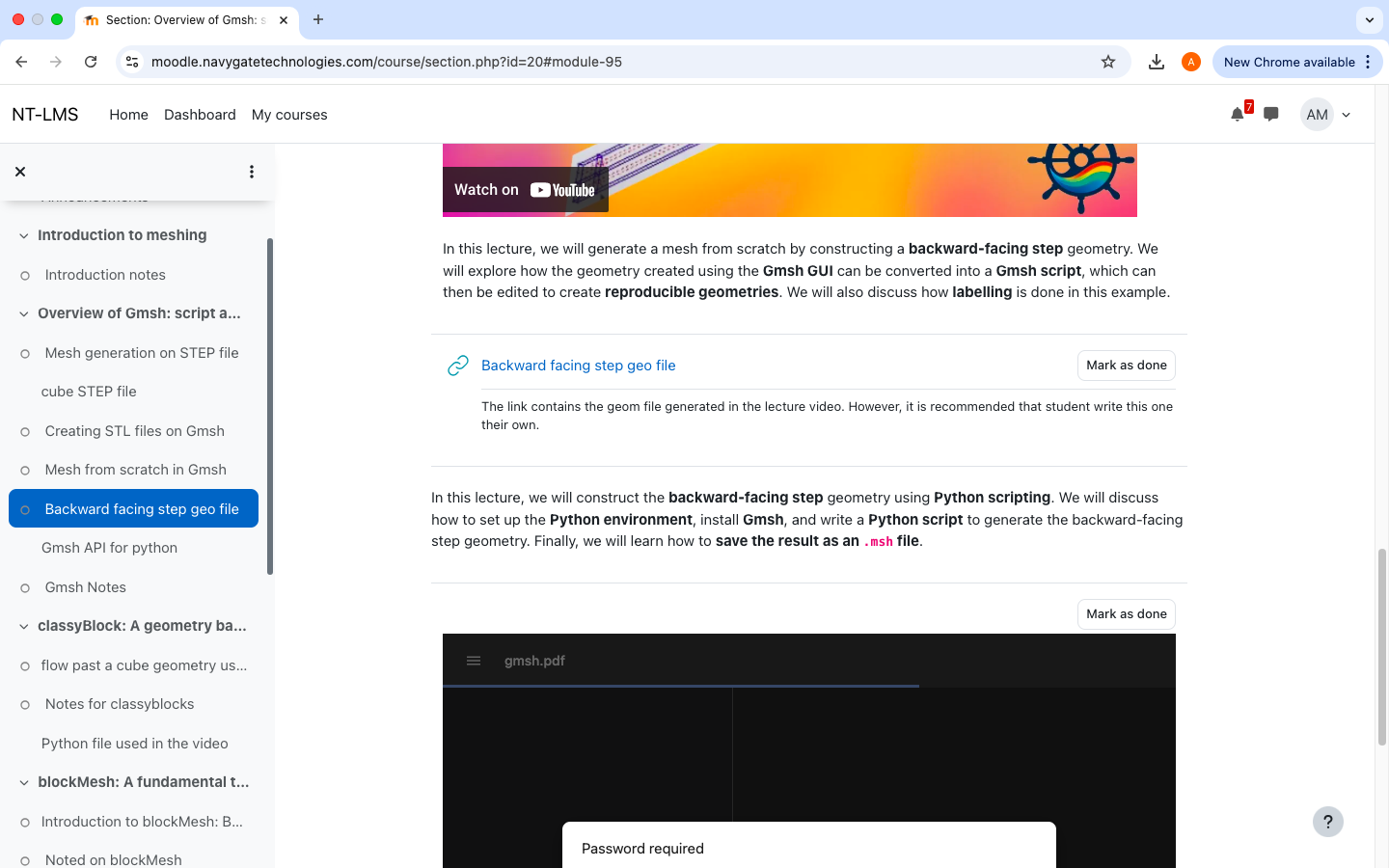 image of the files provided with the meshing course using open source tools