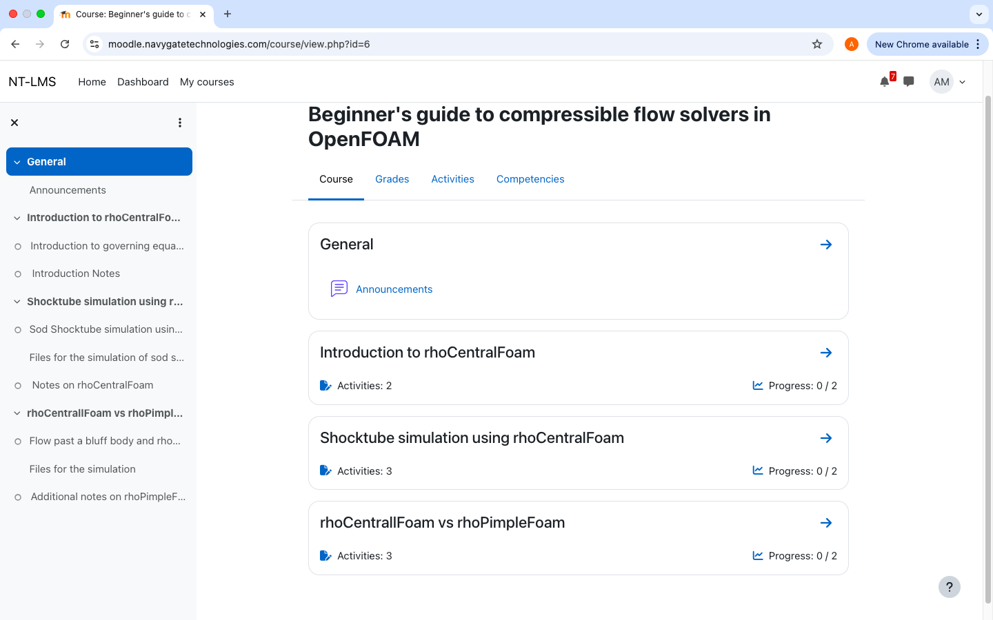 image of various sections on compressible solvers in openfoam