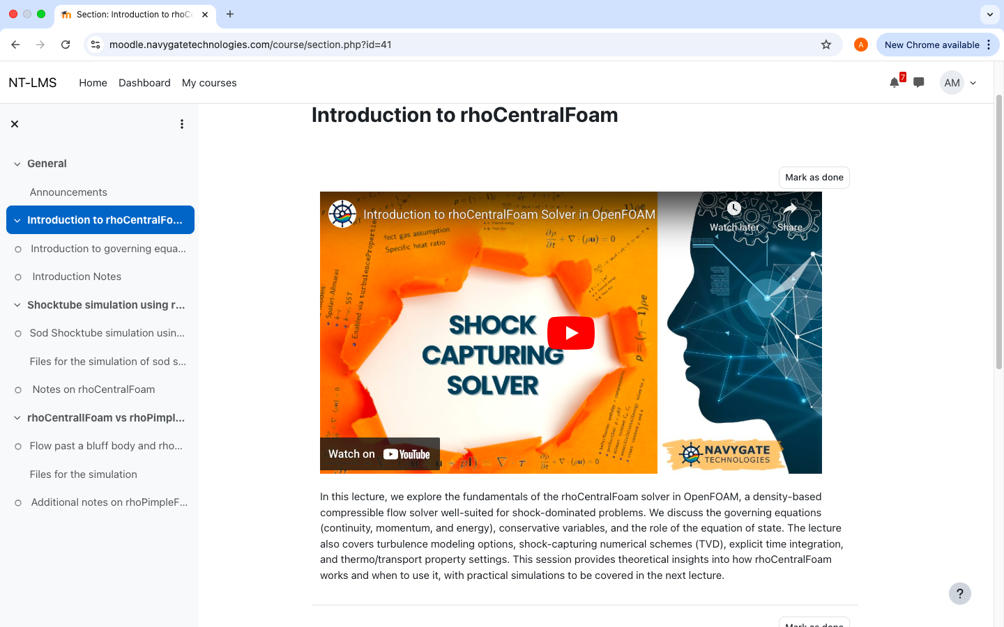 image of the introduction to compressible solvers in openfoam